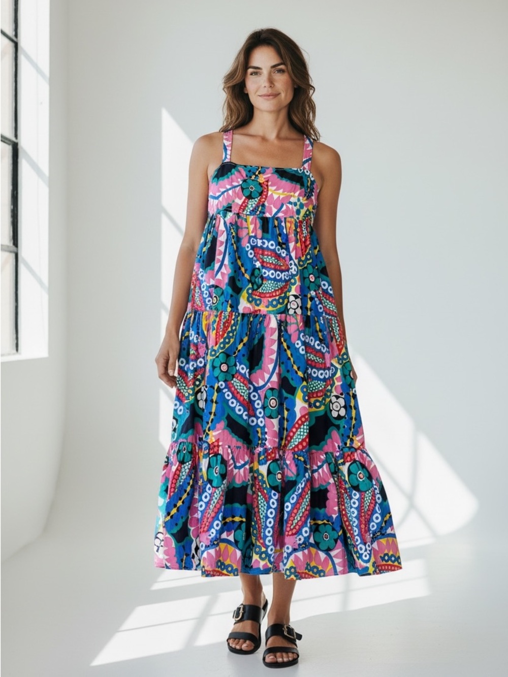 J. Crew tropical Maxi Dress